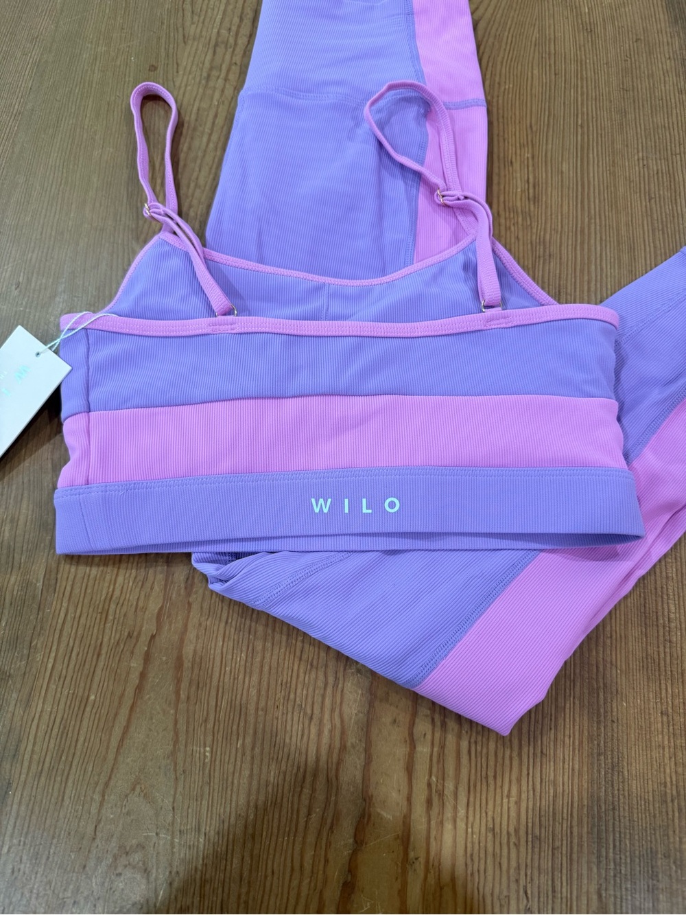 Wilo Lavender and Pink Two-Piece Active Set - Picture 2 of 9